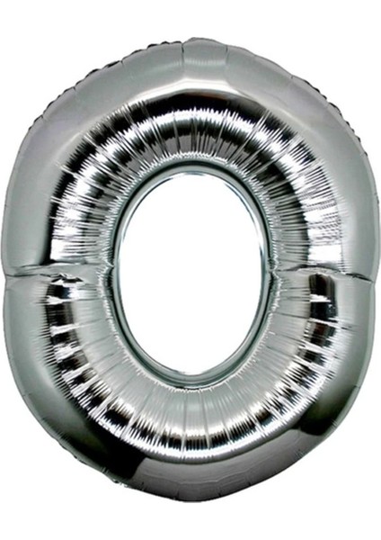 Gümüş Rengi Folyo Harf Balon 1 Metre, Çok Renkli, Eğlenceli ve Şık Dekorasyon Malzemesi