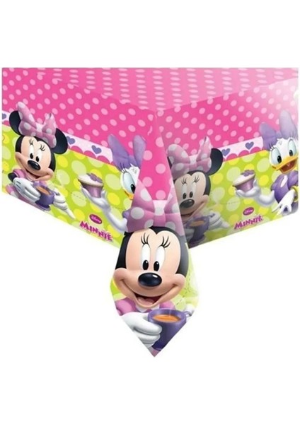 Renkli Minnie Mouse Doğum Günü Parti Seti, 8 Kişilik, Eğlenceli Konsept Malzemeleri modelleri