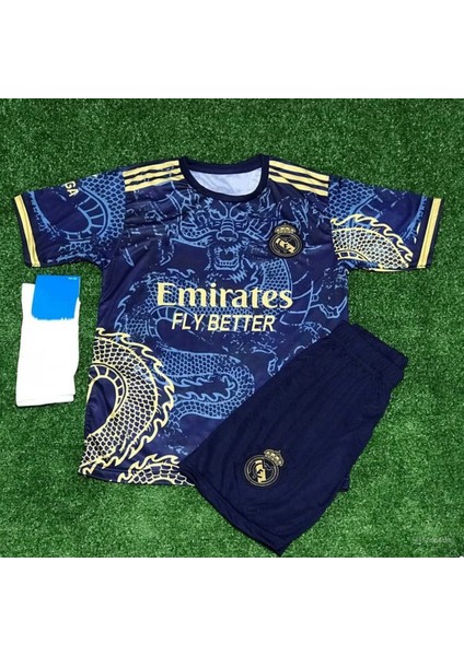 Real Madrid Dragon Mavi Vını Jr Çocuk Forması 4 Lü Set fiyatları