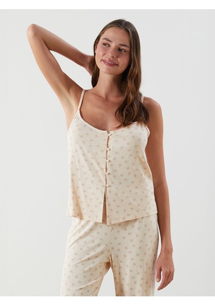 Yeni Sezon V Yaka Baskili Kadin Pijama Takimi - S5JN88Z8 fırsatları