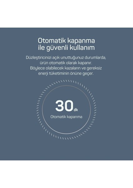 Geniş Saç Düzleştirici, Antrasit Renk, Hızlı ve Etkili Bakım Aracı