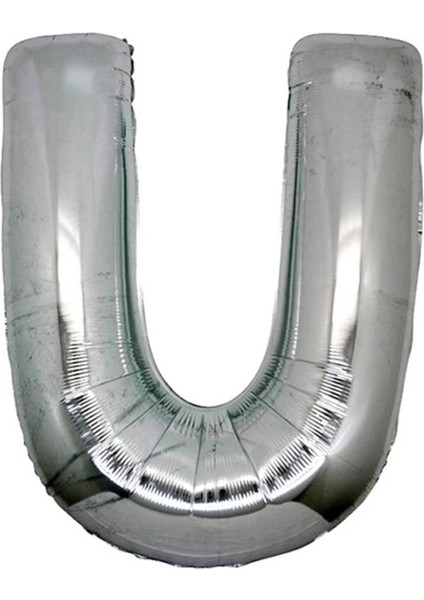 Gümüş Renkli Silahlı Tower Balon, 1 Metre, Çok Renkli, Partiye Özel Dekorasyon