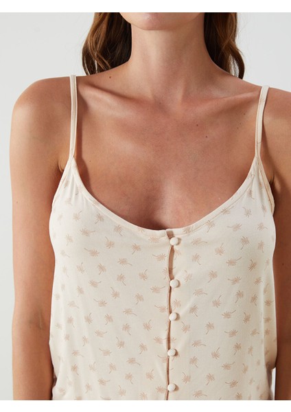 Yeni Sezon V Yaka Baskili Kadin Pijama Takimi - S5JN88Z8 modelleri