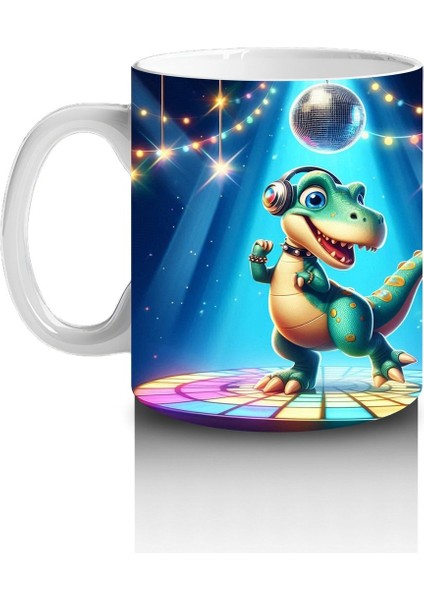 Çocuklara Sütü Sevdiren Disko Dinozor Kupa Bardak
