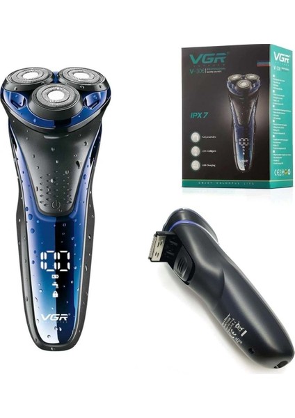 Şarjlı Sakal Tıraş Makinesi V-306 Siyah Temiz ve Konforlu Tıraş Deneyimi fiyatları