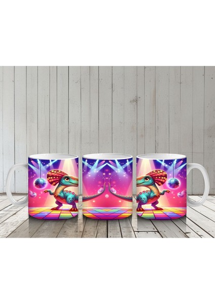 Çocuklara Sütü Sevdiren Disko Dans Eden Dinozorlar Kupa Bardak indirimleri