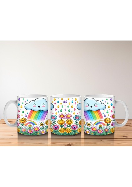 Çocuklara Sütü Sevdiren Gökyüzü Çiçek Yağmuru Kupa Bardak fırsatları