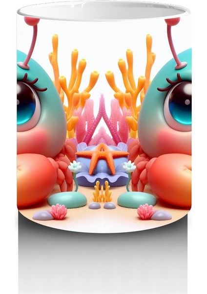 Çocuklara Sütü Sevdiren Mercan Resifi Yengeci Kupa Bardak fiyatları