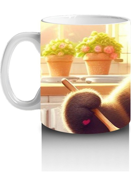 Çocuklara Sütü Sevdiren Pasta Keyfi Panda Kupa Bardak