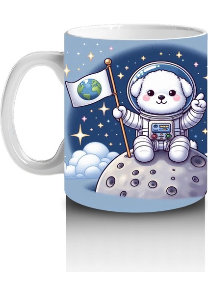 Çocuklara Sütü Sevdiren Astronot Ayı Kupa Bardak
