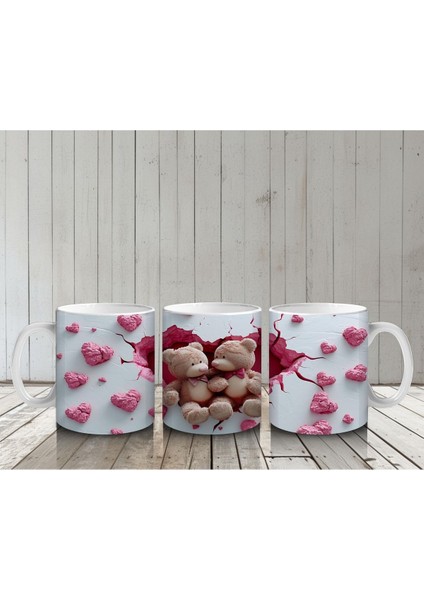 Çocuklara Sütü Sevdiren Kalp Çatlağından Bakan Peluş Ayıcıklar Kupa Bardak indirimleri