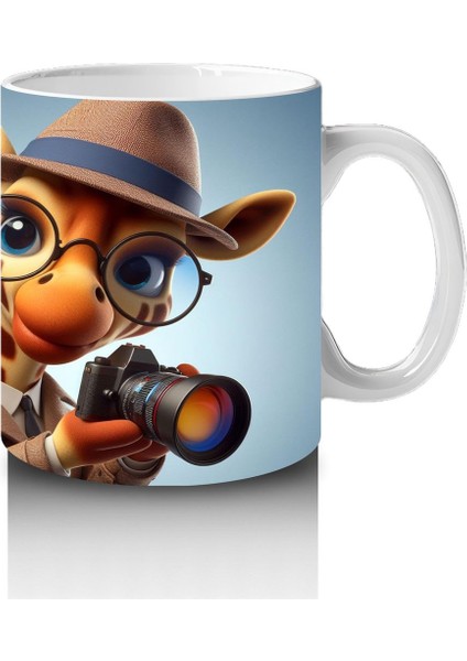 Çocuklara Sütü Sevdiren Dedektif Zürafa Kupa Bardak modelleri