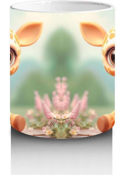 Çocuklara Sütü Sevdiren Zarif Zürafa Yavrusu Kupa Bardak fiyatları