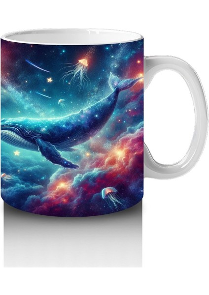 Çocuklara Sütü Sevdiren Uzay Balinaları Kupa Bardak modelleri