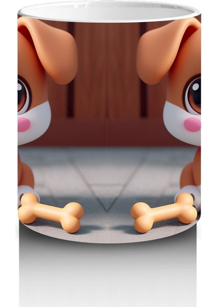 Çocuklara Sütü Sevdiren Neşeli Yavru Köpek Kupa Bardak fiyatları