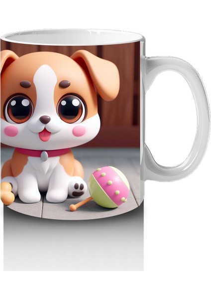 Çocuklara Sütü Sevdiren Neşeli Yavru Köpek Kupa Bardak modelleri