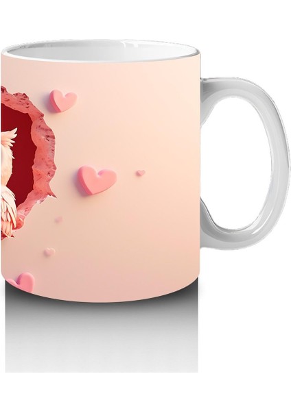 Çocuklara Sütü Sevdiren Kırık Kalpten Bakan Sevimli Baykuş Çifti Kupa Bardak modelleri