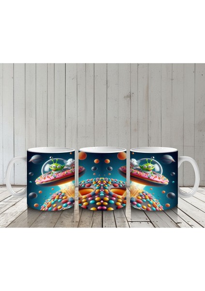 Çocuklara Sütü Sevdiren Şeker Gezegeni Uzaylı Kupa Bardak indirimleri