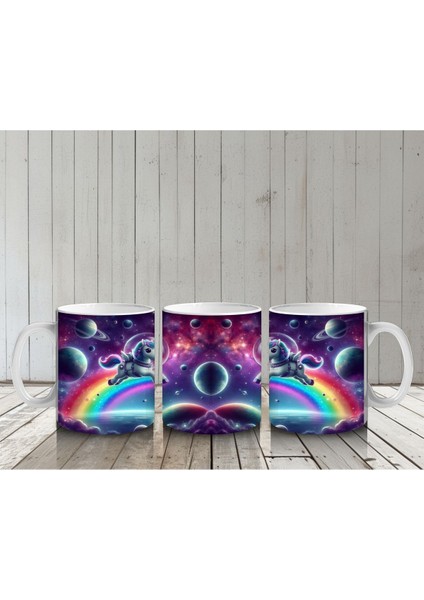 Çocuklara Sütü Sevdiren Astronot Unicorn Yolculuğu Kupa Bardak indirimleri