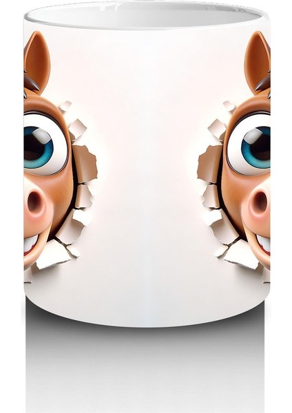 Çocuklara Sütü Sevdiren Duvarı Delip Gelen At Kupa Bardak fiyatları