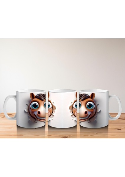 Çocuklara Sütü Sevdiren Duvarı Delip Gelen At Kupa Bardak fırsatları