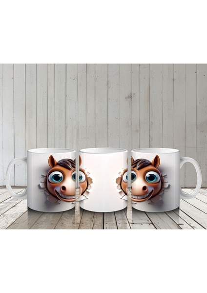 Çocuklara Sütü Sevdiren Duvarı Delip Gelen At Kupa Bardak indirimleri