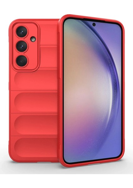 Samsung Galaxy M14 5g Kılıf Optimum Silikon - Kırmızı Arbkd