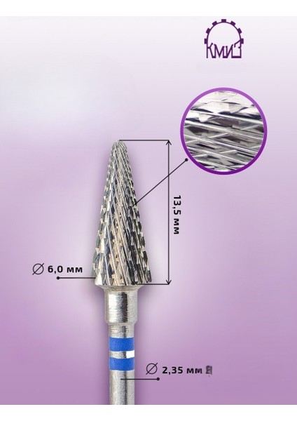 Sol El Manikür Çıkarma Çelik Törpü Ucu Mavi Koni FKDEL-060C fiyatları