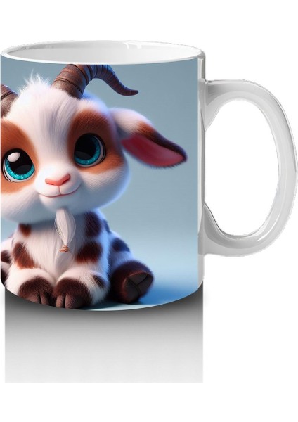 Çocuklara Sütü Sevdiren Neşeli Dağ Keçisi Kupa Bardak modelleri