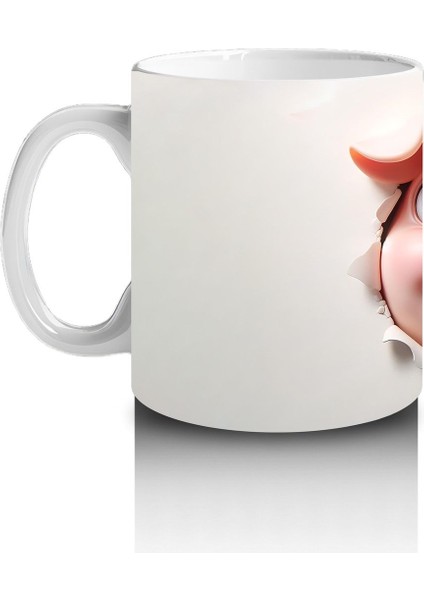 Çocuklara Sütü Sevdiren Patlayan Sevimli Domuz Kupa Bardak