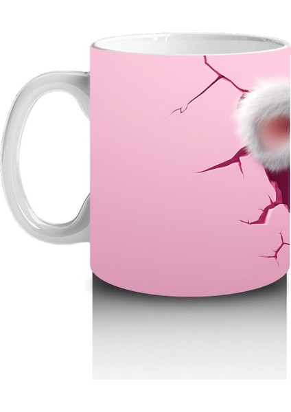 Çocuklara Sütü Sevdiren Kalp Çatlağından Bakan Şirin Koala Kupa Bardak