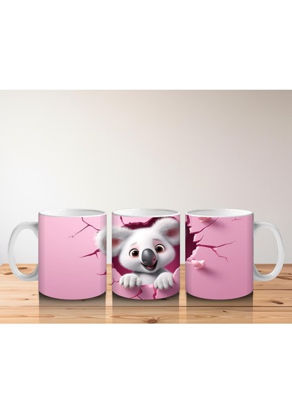 Çocuklara Sütü Sevdiren Kalp Çatlağından Bakan Şirin Koala Kupa Bardak fırsatları