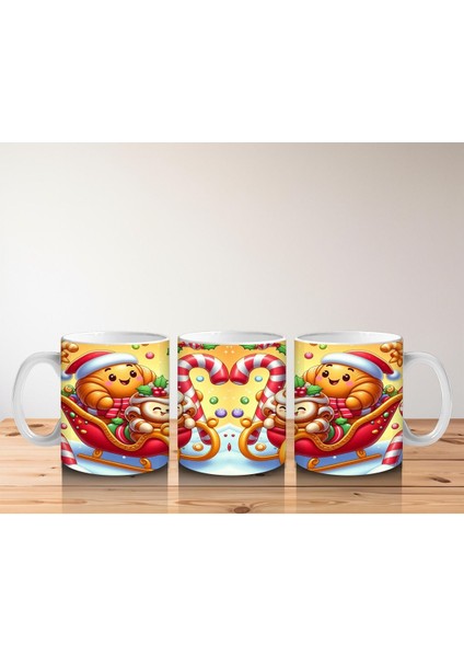 Çocuklara Sütü Sevdiren Şeker Kızaklı Tatlı Macera Desenli Kupa Bardak fırsatları