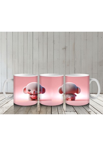 Çocuklara Sütü Sevdiren Kalp Tutan Minik Fil Kupa Bardak indirimleri