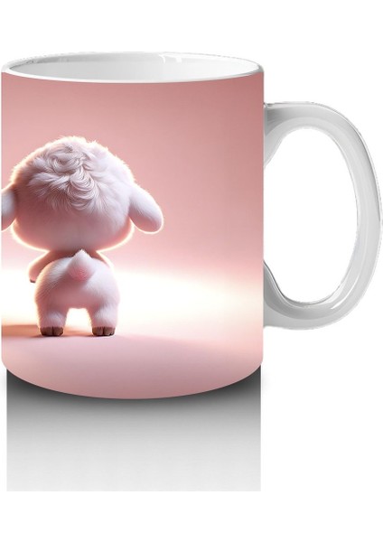 Çocuklara Sütü Sevdiren Duvarı Delip Bakan Neşeli Kuzu Kupa Bardak modelleri