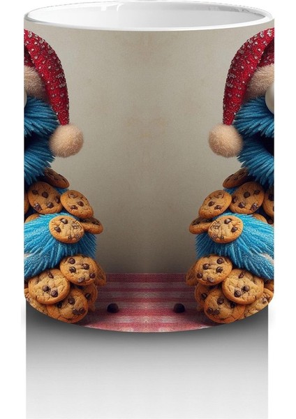 Çocuklara Sütü Sevdiren Kurabiye Canavarı ve Baston Şeker Desenli Kupa Bardak fiyatları