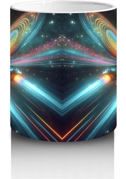 Çocuklara Sütü Sevdiren Işık Kanatlı Uzay Kelebeği Desenli Kupa Bardak fiyatları