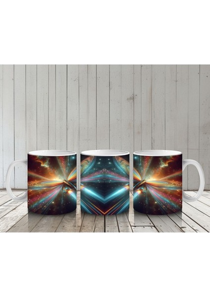 Çocuklara Sütü Sevdiren Işık Kanatlı Uzay Kelebeği Desenli Kupa Bardak indirimleri