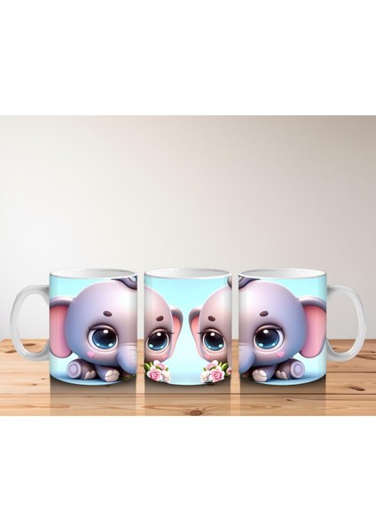 Çocuklara Sütü Sevdiren Şirin Fil Bebeği Kupa Bardak fırsatları