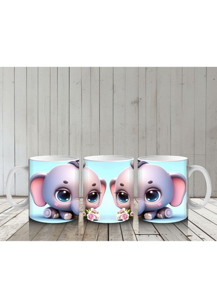 Çocuklara Sütü Sevdiren Şirin Fil Bebeği Kupa Bardak indirimleri