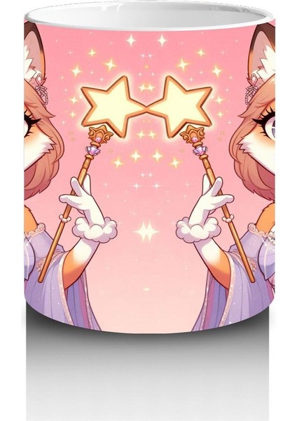 Çocuklara Sütü Sevdiren Sihirli Yıldız Asalı Tilki Prenses Desenli Kupa Bardak fiyatları