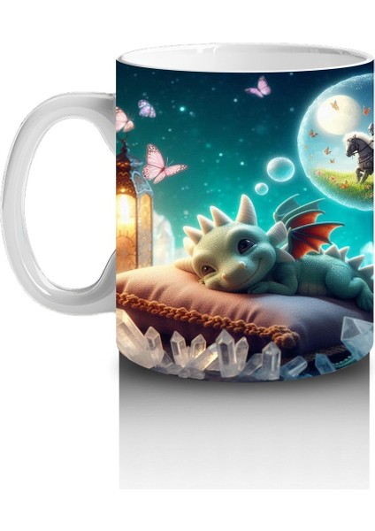 Çocuklara Sütü Sevdiren Ay Altında Uçan Cadılar Kupa Bardak