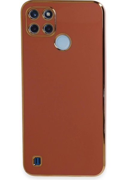Realme C25Y Kılıf Volet Silikon - Kırmızı Arbkd
