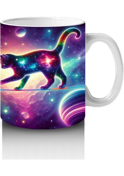 Çocuklara Sütü Sevdiren Galaktik Kediler Kupa Bardak modelleri