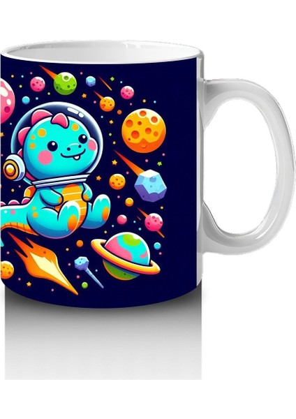 Çocuklara Sütü Sevdiren Uzay Keşif Kedisi Kupa Bardak modelleri