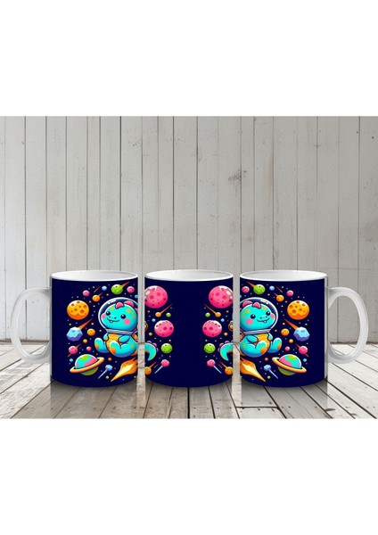 Çocuklara Sütü Sevdiren Uzay Keşif Kedisi Kupa Bardak indirimleri