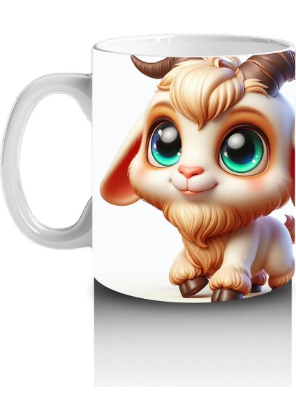 Çocuklara Sütü Sevdiren Dağ Keçisi Kaşifi Kupa Bardak