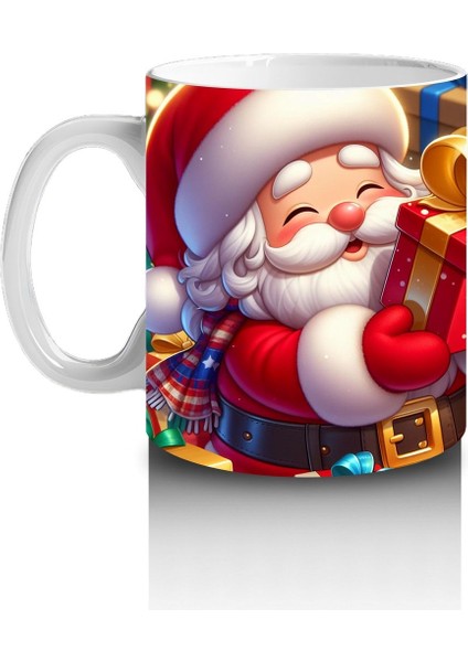 Çocuklara Sütü Sevdiren Noel Baba Hediyeleri Kupa Bardak
