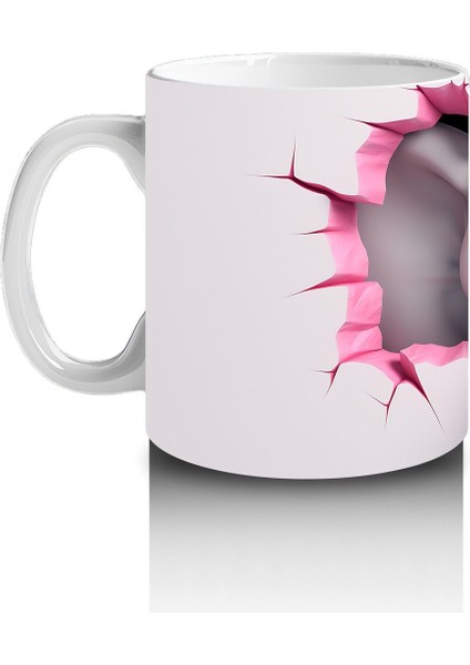 Çocuklara Sütü Sevdiren Duvarı Delip Bakan Fil Kupa Bardak