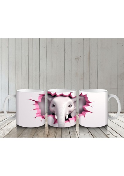 Çocuklara Sütü Sevdiren Duvarı Delip Bakan Fil Kupa Bardak indirimleri